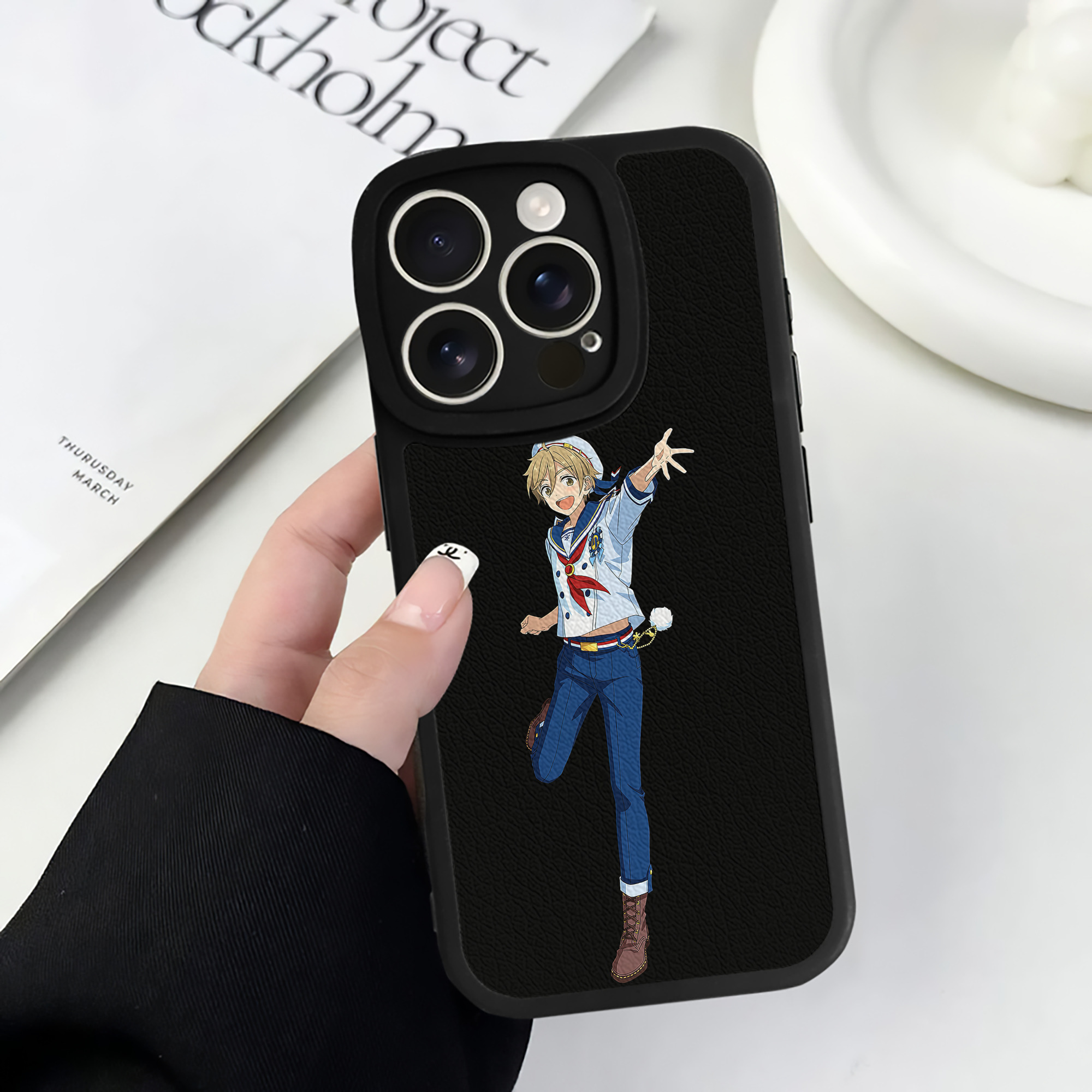 （画像用） あんさんぶるスターズ! Ensemble Stars 【iPhone 16シリーズ対応】シリコンスマホケース（レザー調） 材質：シリコン